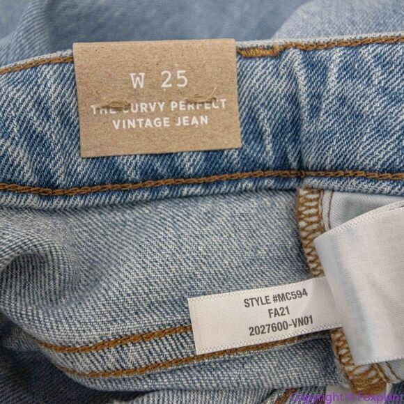 NEW Madewell The‎ Curvy Perfect Vintage Jean in Fiore Wash, size 25 - Picture 16 of 16